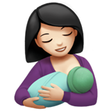 lactancia materna: tono de piel claro