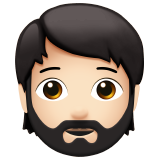 persona con barba: tono de piel claro