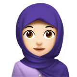 mujer con hiyab: tono de piel claro