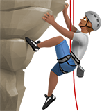 persona escalando: tono de piel medio