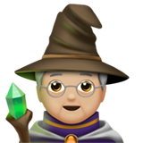 persona maga: tono de piel claro medio