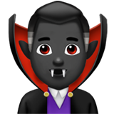 vampiro hombre: tono de piel oscuro