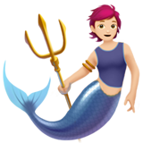 persona sirena: tono de piel claro