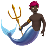 sirena hombre: tono de piel oscuro