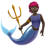 persona sirena: tono de piel oscuro