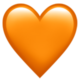 Corazón naranja