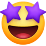 Cara sonriendo con estrellas - Facebook