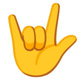 Gesto de te quiero - Noto Color Emoji