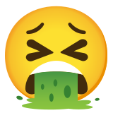 Cara vomitando - Noto Color Emoji