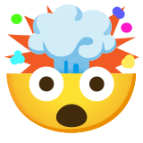 Cabeza explotando - Noto Color Emoji