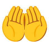 Palmas hacia arriba juntas - Noto Color Emoji