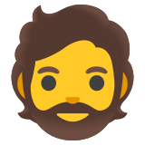 Persona con barba - Noto Color Emoji