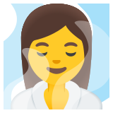 Mujer en una sauna - Noto Color Emoji
