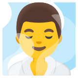 Hombre en una sauna - Noto Color Emoji