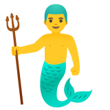 Sirena hombre - Noto Color Emoji