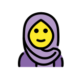 Mujer con hiyab - OpenMoji