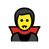 Vampiro hombre - OpenMoji