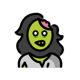 Zombi mujer - OpenMoji