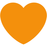 Corazón naranja - Twitter / X