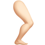 pierna: tono de piel claro