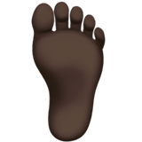 pie: tono de piel oscuro