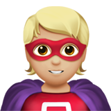 personaje de superhéroe: tono de piel claro medio