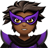 personaje de supervillano: tono de piel oscuro medio