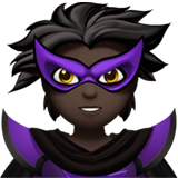 personaje de supervillano: tono de piel oscuro