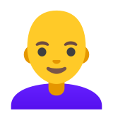 Mujer: sin pelo - Noto Color Emoji