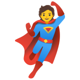 Personaje de superhéroe - Noto Color Emoji