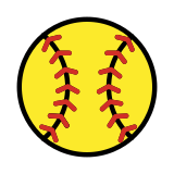 Pelota de softball - OpenMoji