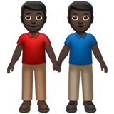 hombres de la mano: tono de piel oscuro