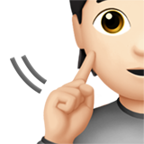 persona sorda: tono de piel claro