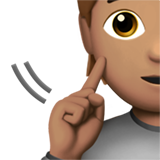 persona sorda: tono de piel medio