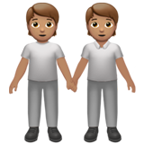 dos personas de la mano: tono de piel medio