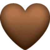 Corazón marrón - Facebook