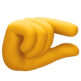 Mano pellizcando - Facebook