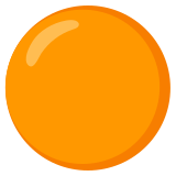 Círculo naranja - Noto Color Emoji