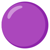 Círculo morado - Noto Color Emoji