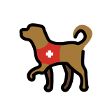 Perro de servicio - OpenMoji