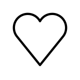 Corazón blanco - OpenMoji