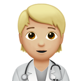 profesional sanitario: tono de piel claro medio