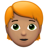 persona adulta: tono de piel medio y pelo pelirrojo