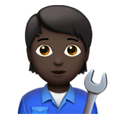 profesional de la mecánica: tono de piel oscuro