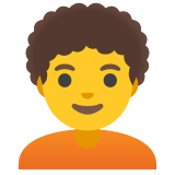 Persona adulta: pelo rizado - Noto Color Emoji