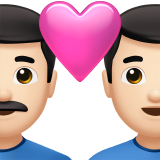 pareja enamorada: hombre, hombre, tono de piel claro