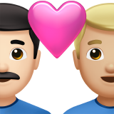 pareja enamorada: hombre, hombre, tono de piel claro, tono de piel claro medio