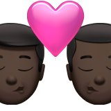 beso: hombre, hombre, tono de piel oscuro