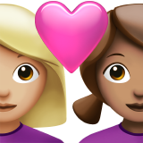 pareja enamorada: mujer, mujer, tono de piel claro medio, tono de piel medio