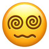 Emoji con ojos en espiral